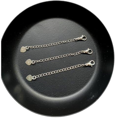 NataschaWoge® Ketten Armband 925 Silber 6cm Verlängerung Zwischenstück Verlängerungskette Extender Chain Kettenverlängerung
