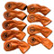 harayaa 9 Pieces Golf Iron Headcovers Protective Sleeves, Iron Head with Number Tags Professionals PU Leather Golf Iron Head Covers, Orange