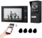 JeaTone WLAN Video-Türsprechanlage mit 7'' IP Touchscreen, 1080P Kamera-Türklingel, 2-Draht Video-Türsprechanlage, APP- und Kartenentsperrung, Bewegungsmelder,Nachtsicht