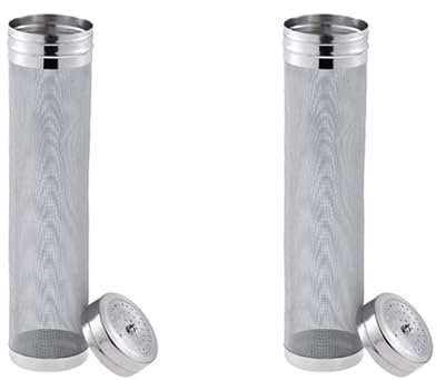 Goorvoucs 2X Beer Dry Hopper Filter, 300 Mikrometer Mesh Edelstahl Hopfenfilter Patrone, Homebrew Hopfen und Tee Kessel Brew Filter