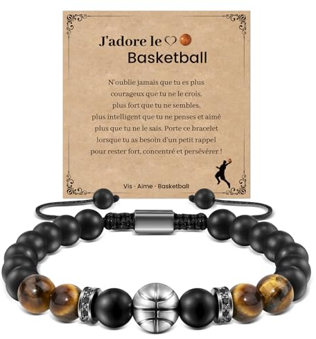 CheersLife Männer Armband, Jungen Armband, Basketball Fußball Armband Geschenk fr2