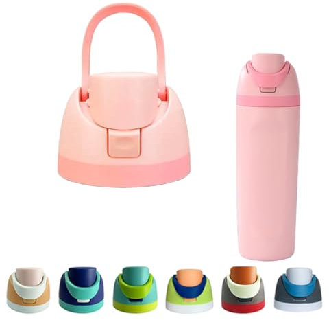 Noiimiy Replacement Cap for Owala Freesip, Replacement Lid Compatible with Owala Cup Sizes 16oz 24oz 32oz 40oz This BPA-Free One-Touch Water Bottle Top Cap ensures a Leak-Proof Seal (Pink)