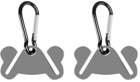 Dog Poop Bag Holder, 2PCS Dog Waste Bag Carrier with Carabiner Clip for Leash Trash Dogs Walking