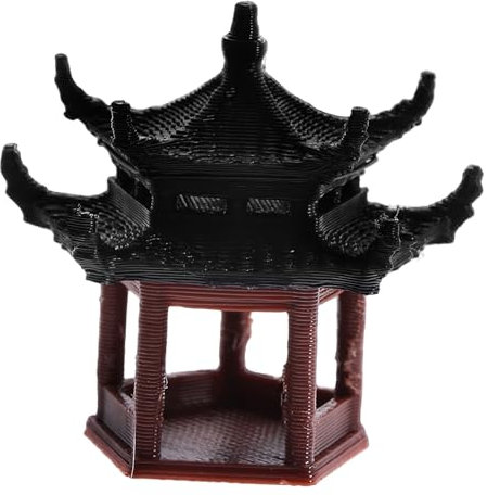 PRETYZOOM Micro-Paysage Accessoire de Jardin Zen Décoration de Jardin de fées Ambiance Zen Statue de pagode Japonaise décor de Jardin Figurines de bonsaï pagode de Jardin Plastique