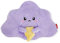 Legami - Warm Cuddles, Thermokissen aus Leinen, getrocknete Lavendelblüten, Polyester und Baumwolle, Gebt dir Relax, Cloud Motiv, 29 x 26,5 cm, Violett