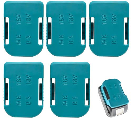 5 Stück Akku Halterung Kompatibel mit Makita,Akku Halterung 18V Kompatibel mit Bosch,14.4 V/18 V,Kompatibel mit Der Serie Bl1860 Bl1850 Bl1840 Bl1830 Bl1820 Bl1815N