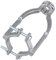 Dokeno Material de Acero Del Adaptador de Broca de Agujero Cuadrado para Taladro de Banco O Taladro Manual, Accesorio de embutir para taladradora Soporte de fijación de taladro de orificio cuadrado