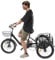 WindWilder 20 Zoll Dreirad für Erwachsene mit 7-Gang Schaltung, Klappdreirad höhenverstellbar Tricycle, 3 Rad Fahrrad mit Shopping Korb vorne und Korb hinten bis 130kg/286 lbs Tragfähigkeit (Schwarz)