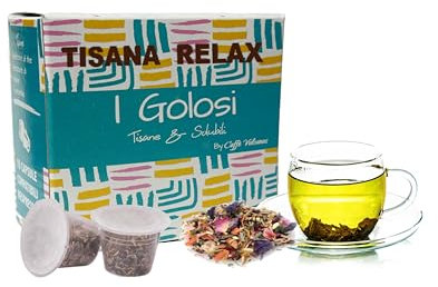 Caffè Vulcanus, 40 capsule di tisana RELAX - Capsule compatibili con Nespresso