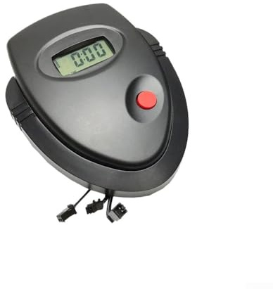 Zilimontt Übung für Fahrradmonitor LCD Tachometer mit Herzfrequenzmessung, ABS Kunststoff Stationär für Fahrradcomputer Display Kompatibel mit Heimtrainer und Rudern