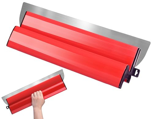 LAOYE Spatule Enduit Lissage 80cm Lisseuse Enduit 800mm Lame a Lisser Enduit Couteau à Enduire Lissage Outil Lissage Parfait Inox pour Plâtrage de Plafond et Mur Bandes à Joint Placo