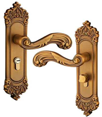 Compatibile con serratura a mortaio vintage, serratura for porta interna con maniglia a leva for porta interna della camera da letto, ferramenta dal design classico