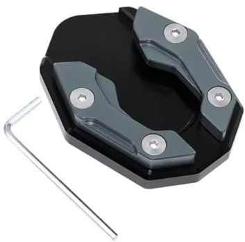 Verbreiterung Ständer Platte Pad Aluminiumlegierung Motorrad Fahrrad Ständer Extender Fuß Seitenständer Verlängerung Fußpolster Stützplatte Motorradzubehör