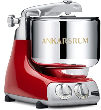 Ankarsrum Assistent 6230 Red - 1500W | 7L Edelstahlschüssel | Recyceltes Aluminium | Handgefertigt in Schweden | Robust & vielseitig, Rot