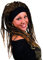 Amakando Hippie Perücke mit Dreads - braun - Dreadlocks Rasta Perücke Reggea Langhaarperücke Rastaperücke Damen Jamaika Faschingsperücke Dreadlocks Rasta Perücke