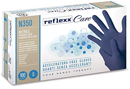 Reflexx N350/XS Guanti Monouso in Nitrile senza Acceleranti