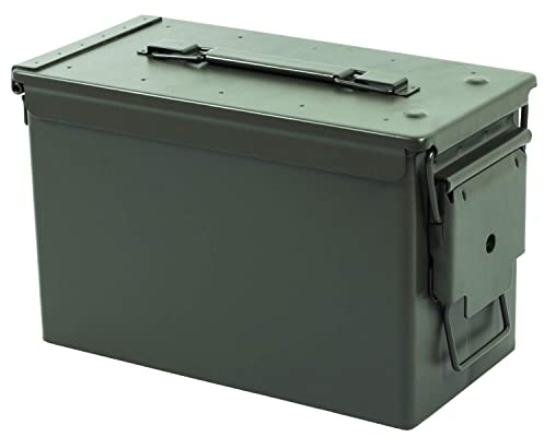 Nitehawk 50. Cal Army Ammo Metal Ammunition Surplus Storage Tool Box