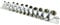 Daptez ® 11pc 1/4 Shallow Drive Socket Set Chrome Vanadium Steel for Strength and Durability 6 Point Drive Socket on Rail 0BA, 1BA, 2BA, 3BA, 4BA, 5BA,6BA, 7BA, 8BA, 9BA, 10BA