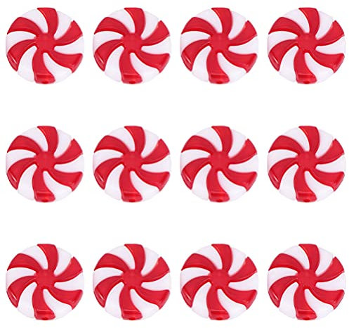 50pcs Christmas Candy Ornament DIY Hanging Pendant for Xmas Home Candy Party Holiday Decoration 35mm