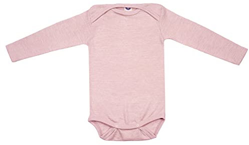 Cosilana, Baby Body Langarm, 70% Wolle, 30% Seide (Rose, 98-104)