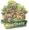 Samunshi® Hirsch und REH Aufkleber mit Namen Autoaufkleber Namensaufkleber Kinder Namensetikett für Brotdosen Babyaufkleber Kinderaufkleber 10 x 10cm Hirsch und REH