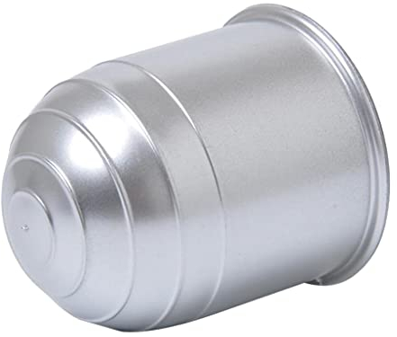 Anhängerkupplung Schutzkappe | AHK Kappe | Anhängervorrichtung Abdeckkappe [Chrome] | Kugelschutzkappe | Universal Abdeckung für PKW Anhängerkupplungen