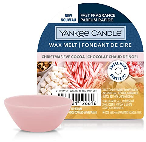 Yankee Candle Wax Melt, Christmas Eve Cocoa, One Size