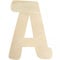 Large Wooden Letters 12 Inch, Unfinished 30cm Wooden Letter A for Crafts Children's Names Capital Alphabet 5mm Thick Wood Letters for Nursery Decor Wall Art Hanging Home Painting