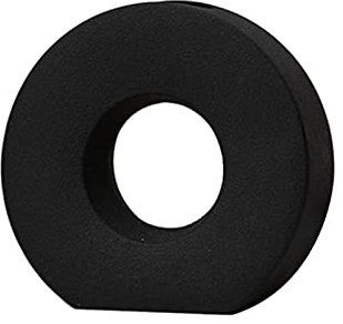 Duiaynke Keramikvase, einzigartige Donut-Vase, Design, Schlafzimmer, Büro, Wohnzimmer, Zuhause, elegante Dekoration (schwarz)