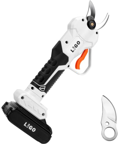 LIGO Electric Scissors, 20V Cordless Garden Secateurs with 2.0Ah Battery, Brushless Branch Cutters Max 30mm, Heavy Duty Pruning Shear for Tree Twigs, Shrubs, Plants, Included Charger&Replaced Blade