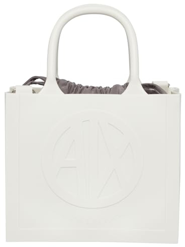 Armani Exchange Bubble Bag, Tote S Donna, Bianco Sporco, Einheitsgröße