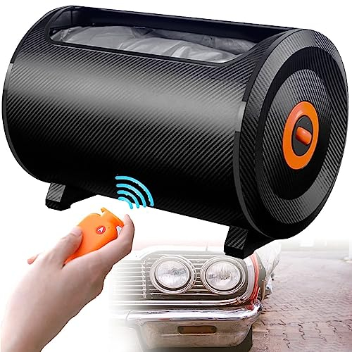 Breadom Automatische Autoabdeckung Mit Fernbedienung, Intelligente Autoabdeckung, Schnell Und Bequem Zum Schutz Ihres Autos, Solarladung, Intelligente Solarladung, SUV, Black