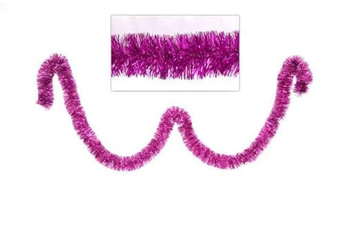 Filo Fucsia Ghirlanda per decorare Albero di Natale 2 mt