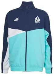 PUMA Veste de survêtement OM Bleu L