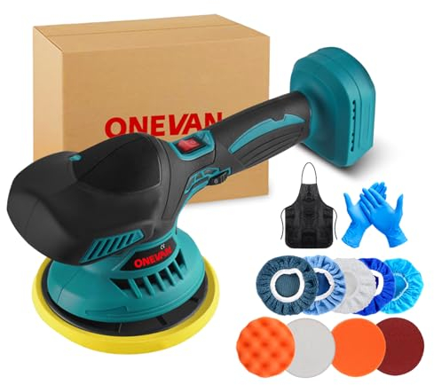 ONEVAN Lucidatrice per auto, 150 mm, lucidatrice eccentrica a 6 marce, lucidatrice per auto, lucidatrice per auto, lucidatrice per auto (solo macchina)