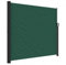 vidaXL Seitenmarkise, Sichtschutz Ausziehbar, Windschutz Sonnenschutz für Garten Balkon Terrasse, Seitenrollo Seitenwandmarkise, Dunkelgrün 180x500cm