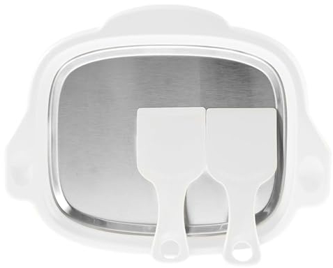 Gelatiera a rullo, macchina per il gelato, vassoio per il produttore di yogurt, gelato fatto in casa con 2 spatole, Ice Sweet Roller Pan