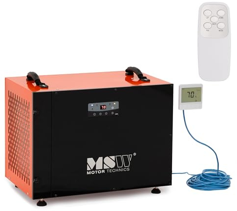 MSW Bautrockner 72 l / 24 h 90 m² 400 m³/h Luftentfeuchter Raumentfeuchter Trocknungsgerät