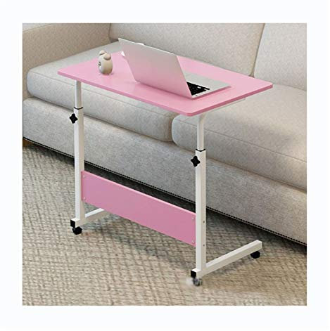 Table de lit roulante avec plateau inclinable et roulettes pour canapé et lit