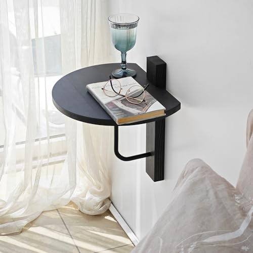 Stylish Wall Shelf, 35 x 35 cm, 100% Solid Wood & Metal Frame, Anthracite & Black | Perfect for Modern Home Decor & Organization