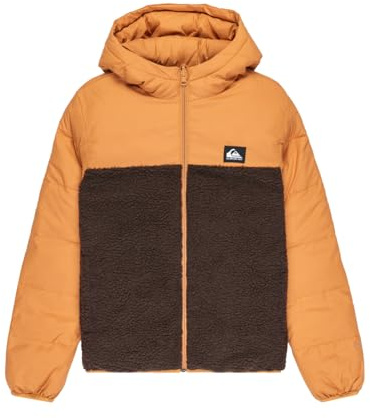 Quiksilver Garçon Scaly Reversible Veste, Almond, 16 EU