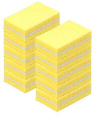 10pcs Nail Buffer Block Professional Nail Sponge File Polisher Block Tools Manicure Pedicure Supplies Sliders Buffers for Nails(Yellow)