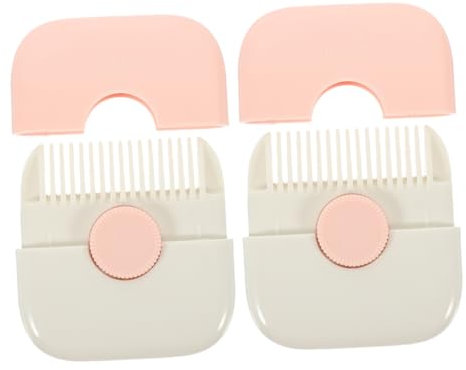 NIYANGLE 2pièces Peigne à Franges Pour Outil De Coiffure Multifonctionnel Pour Couper Et Éclaircir Les Cheveux Design Amusant Pour Maison Voyages