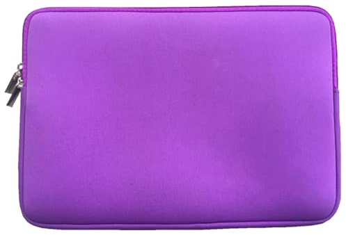 Laptophülse-Tasche aus Schaumstoff/Neopren，20.5×15.5×1.5cm，Compatible with iPad mini 6/Game Switch Lite/Galaxy Tab A7 Lite 7-9 inch Small Devices，Neoprene Lila
