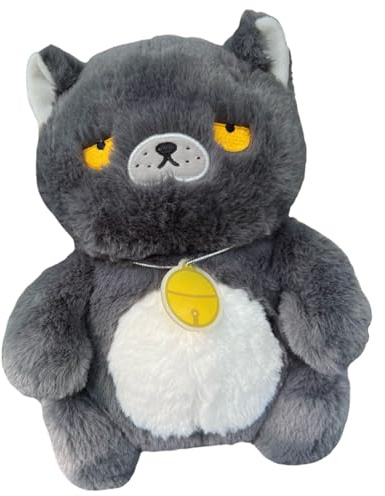 Gato de Peluche Juguetes de Peluche y Reconfortantes | Juguete de Acompañamiento Suave Para Niños Adolescentes Adultos Coleccionistas Dormitorio Salón Estudio Sofá Cama Juego