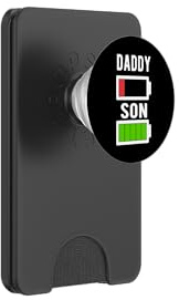 Funny Father's Day - Daddy and Son Battery Tee Gift PopSockets PopWallet for MagSafe