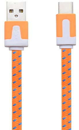 Shot Case Type C Cable for Smartphone 1.5 m Orange