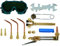 YaeTek Lot de 12 outils de soudure et de coupe à gaz oxygène et acétylène avec lunettes de soudure
