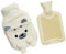 Bouillotte Caoutchouc Naturel, Housse Doudou Ultra Douce et Douillette en Peluche, Soulagement Immédiat Règles Douloureuses, Mal de Dos et Crampes, Confortable pour Femme,Adulte,Enfant et Bébé, Blanc