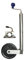 leisure MART 34mm Trailer Jockey Wheel & Clamp with 155mm Diameter Plastic Wheel Pt no. LMX2399